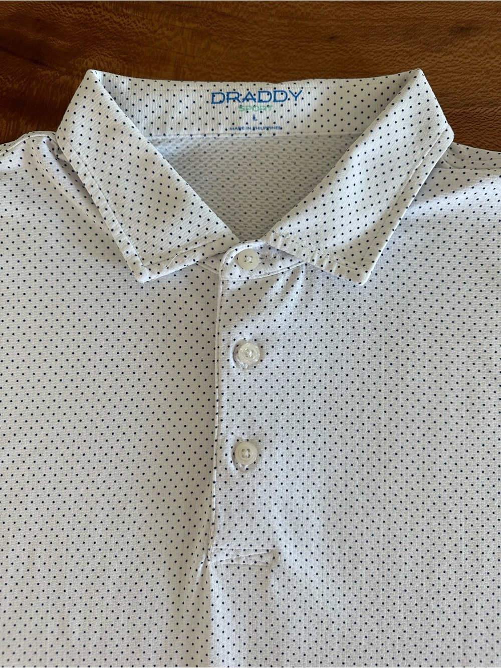 Draddy White Micro Dot Shirt
Performance Polo Shirt Hero Foundation Golf|Large